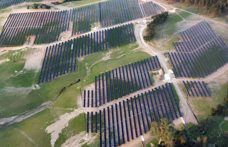 O projeto da central fotovoltaica em Abrantes.